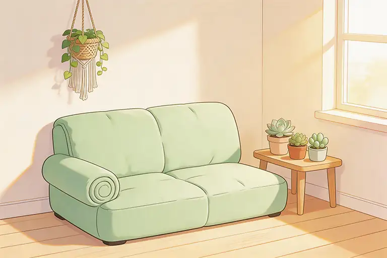 roll packed sofa