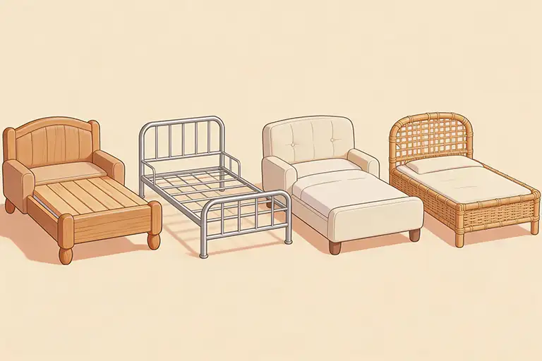 soft bed frame materials comparison