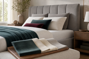 Upholstered Bed Fabric Guide: Velvet, Linen, Boucle, And Performance Upholstery