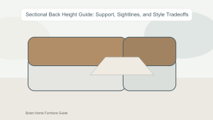 Sectional Back Height Guide: Support, Sightlines, and Style Tradeoffs