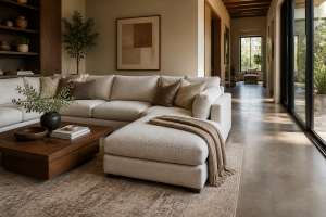 Sectional Chaise Depth Guide: Lounging Comfort, Room Fit, and Clearance