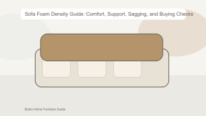 Sofa Foam Density Guide: Comfort, Support, Sagging, and Buying Checks